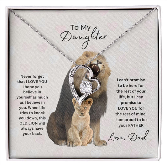 To My Daughter | Proud To Be Your Father (Forever Love Necklace)